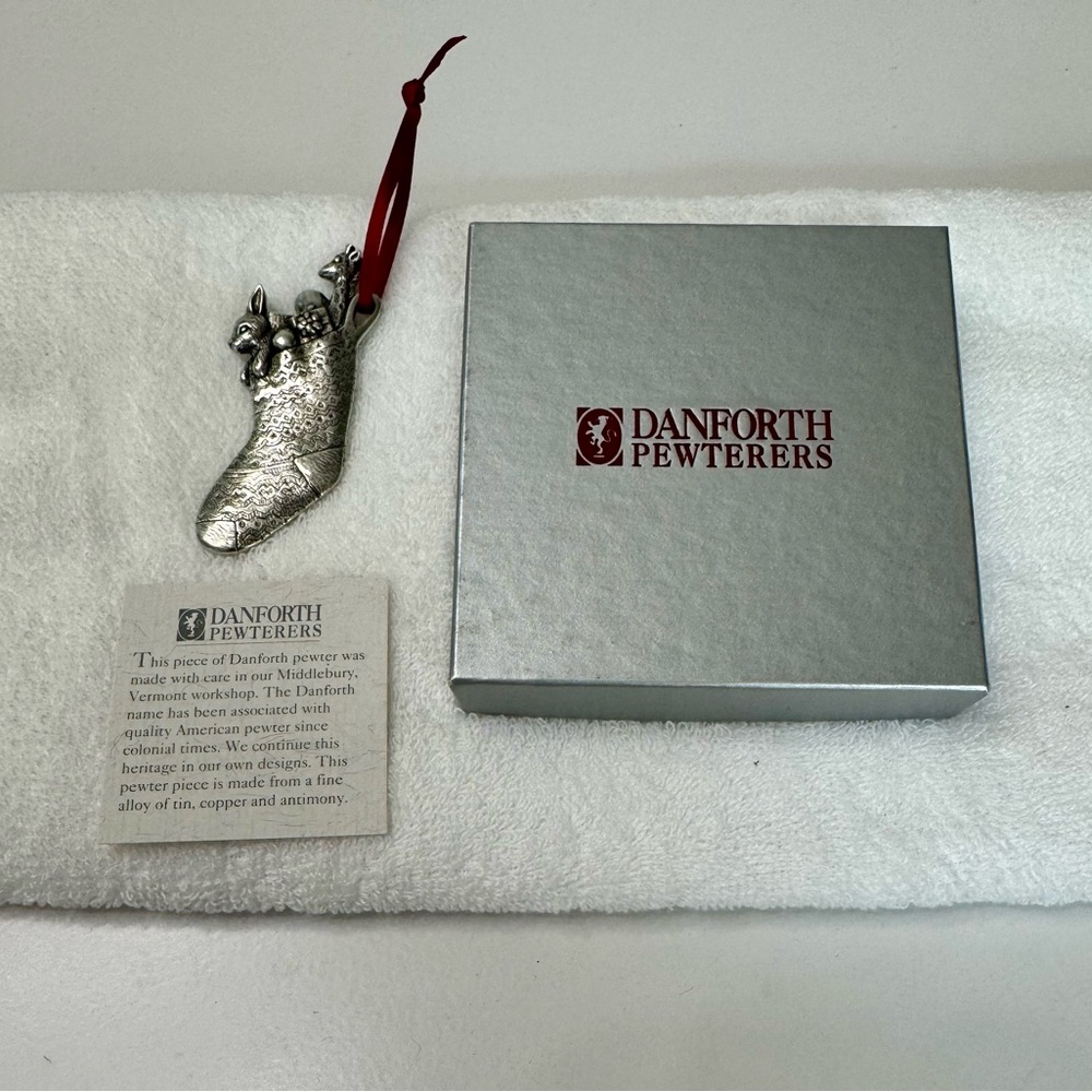 Danforth Pewter Stocking Ornament